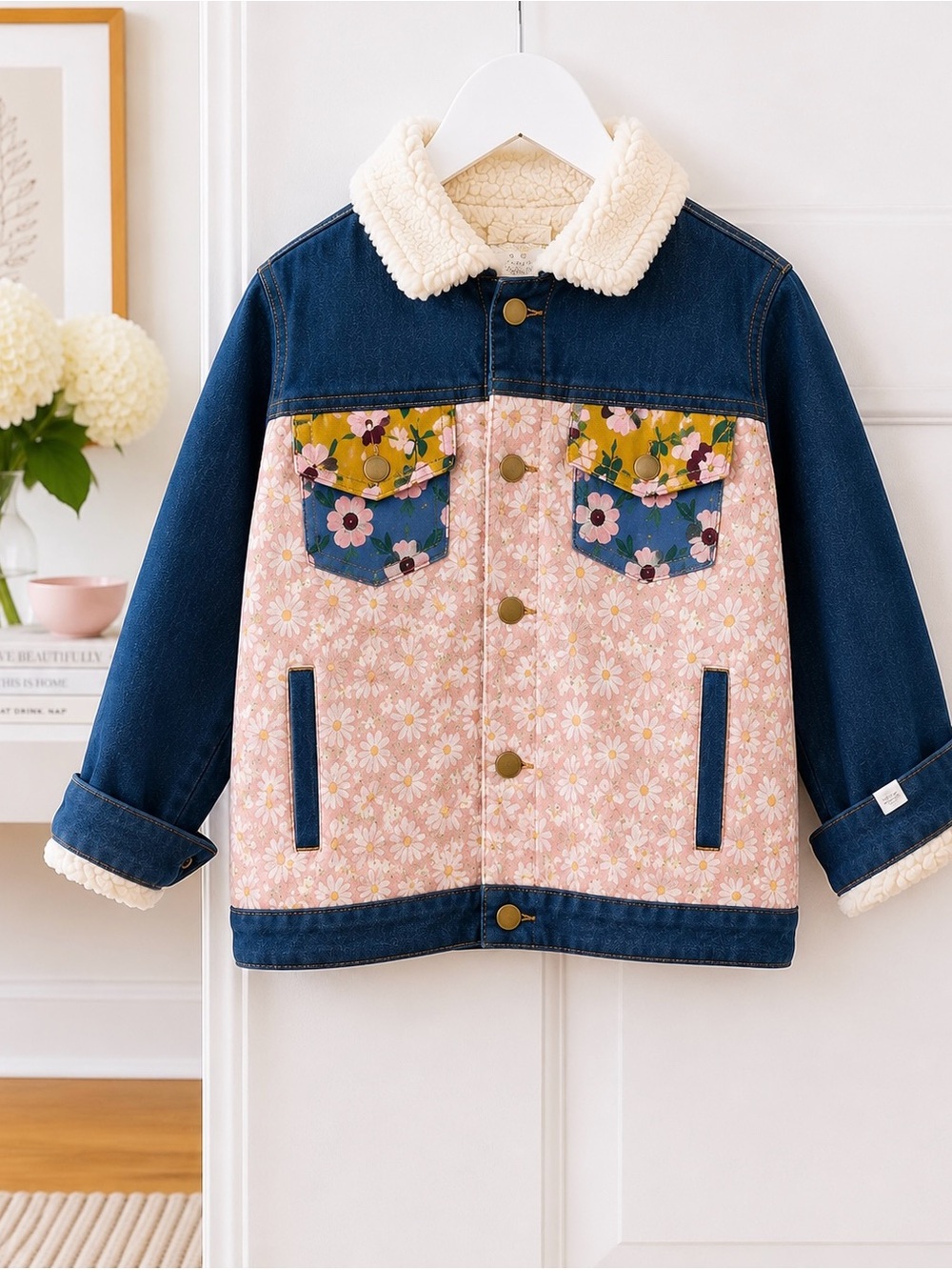 oh baby! Quilted Sunrise Denim Jeacket- Sz 6-7